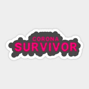 corona survivor Sticker